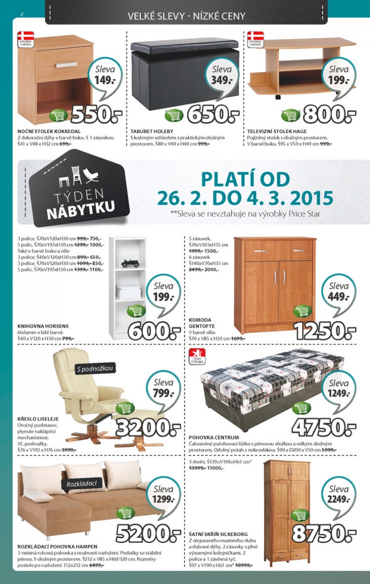 leták Jysk Nabídka týdne od 26.2.2015 strana 1 leták Jysk Nabídka týdne od 26.2.2015 strana 1