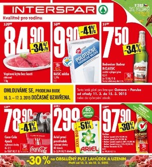 leták Interspar Ostrava Poruba od 11.3.2015 strana 1 leták Interspar Ostrava Poruba od 11.3.2015 strana 1
