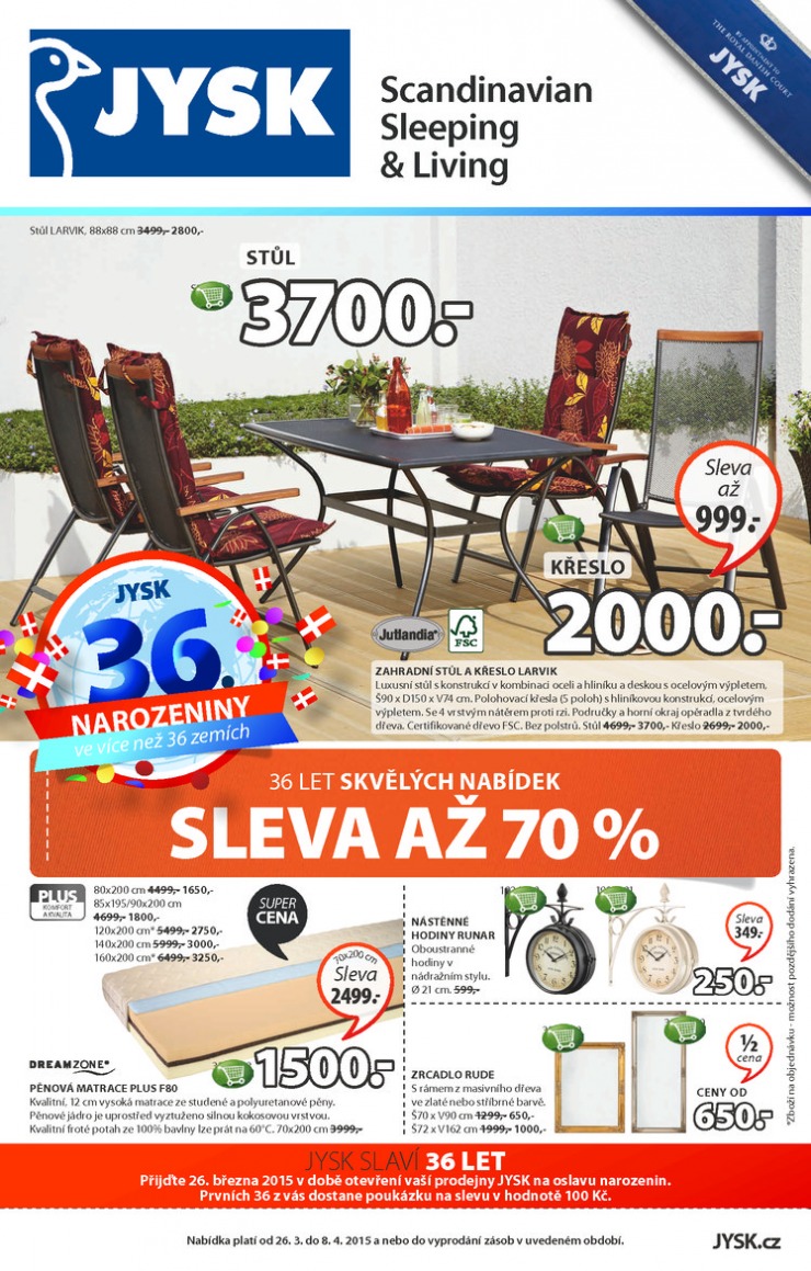 leták Jysk Nabídka týdne od 26.3.2015 strana 1 leták Jysk Nabídka týdne od 26.3.2015 strana 1