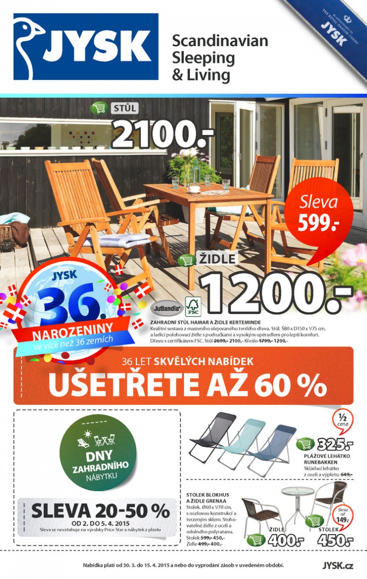 leták Jysk Nabídka týdne od 30.3.2015 strana 1 leták Jysk Nabídka týdne od 30.3.2015 strana 1