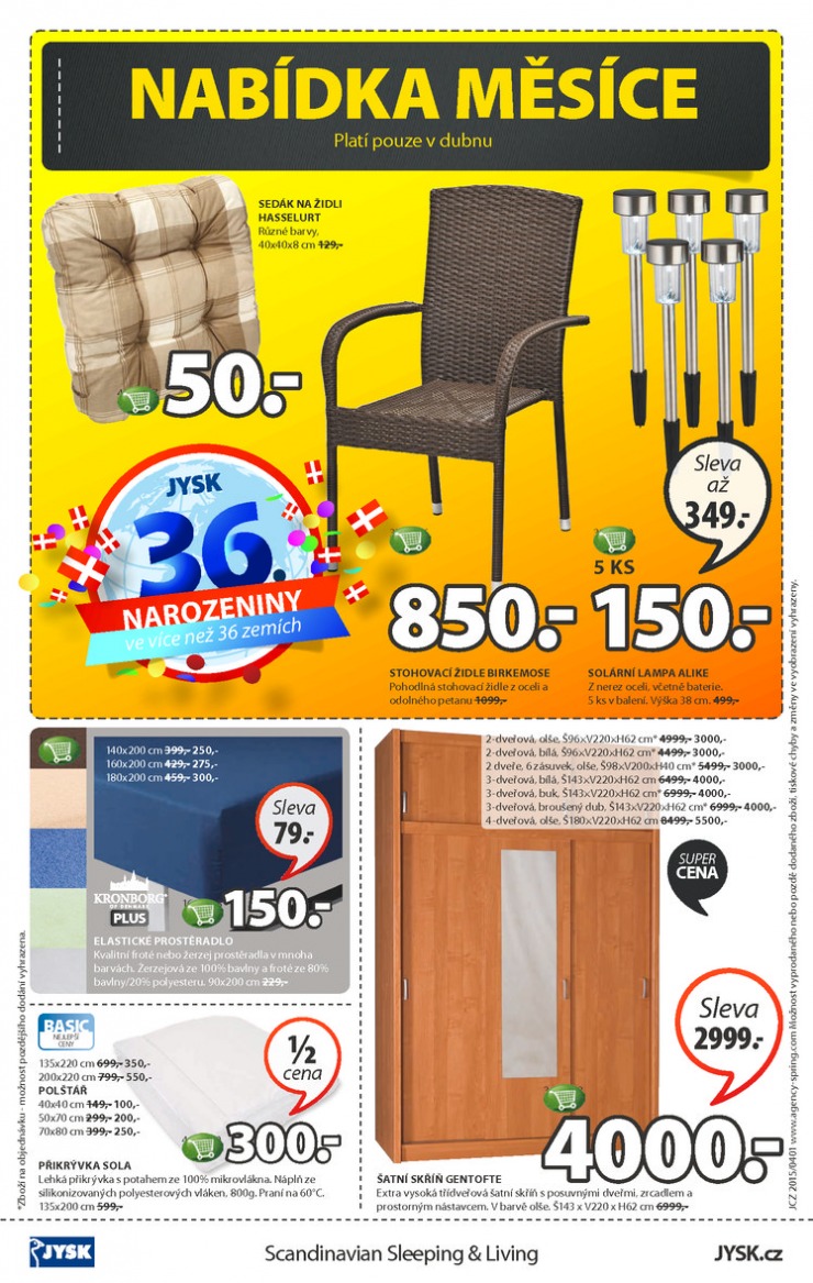 leták Jysk Nabídka týdne od 30.3.2015 strana 1 leták Jysk Nabídka týdne od 30.3.2015 strana 1