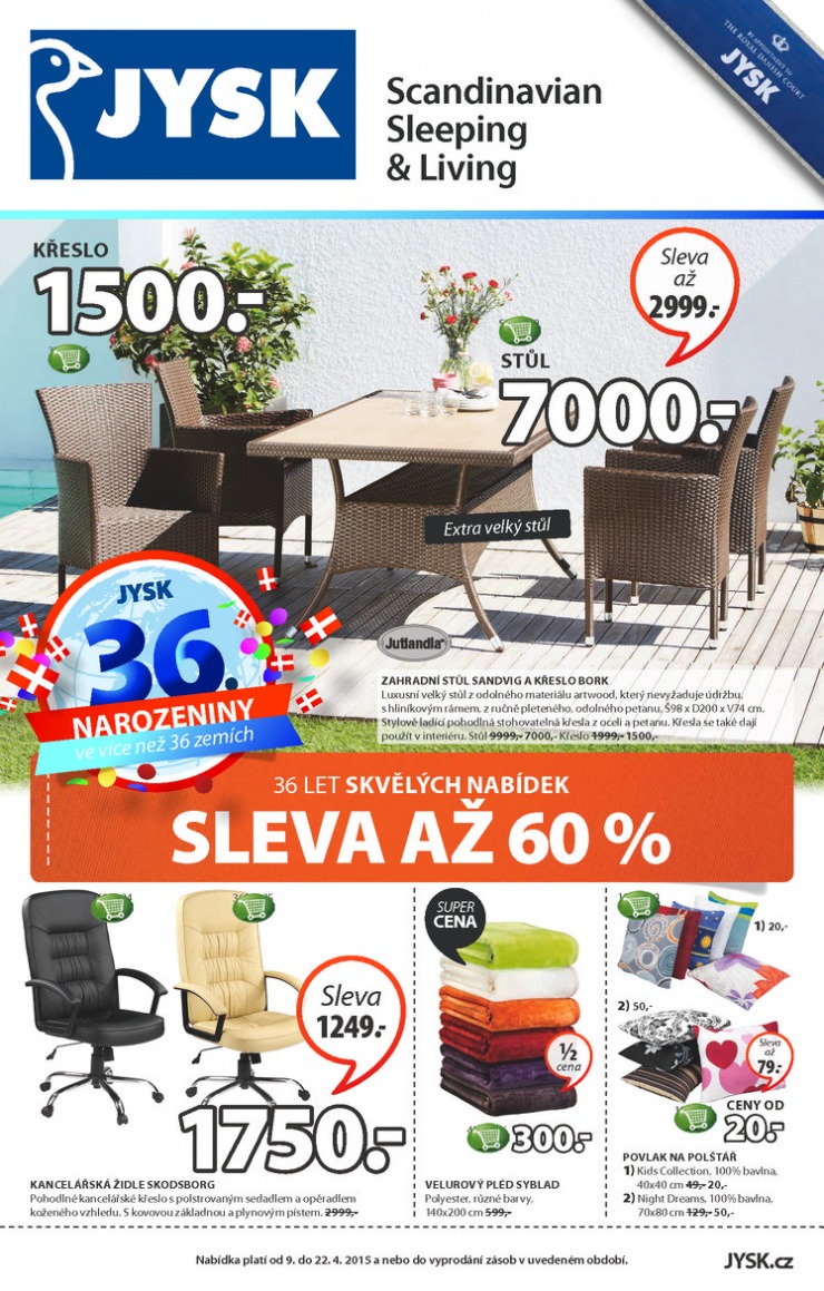 leták Jysk Nabídka týdne od 9.4.2015 strana 1 leták Jysk Nabídka týdne od 9.4.2015 strana 1