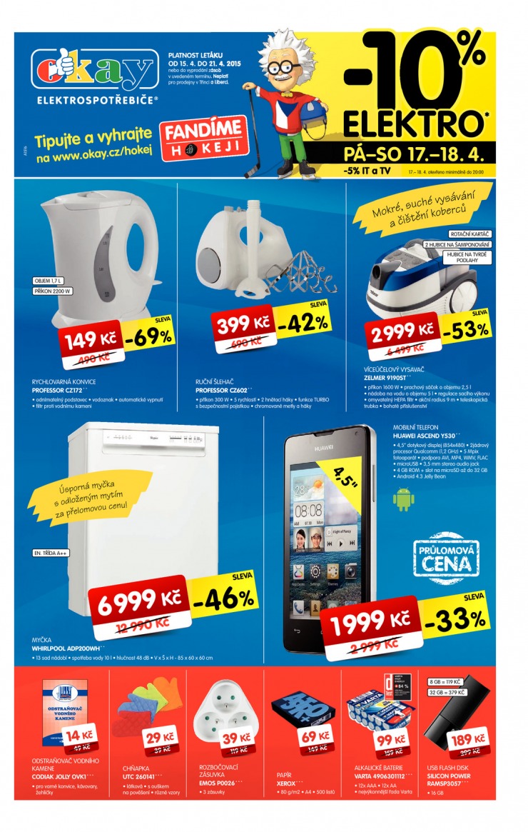 leták Okay Aktuální leták od 15.4.2015 strana 1 leták Okay Aktuální leták od 15.4.2015 strana 1