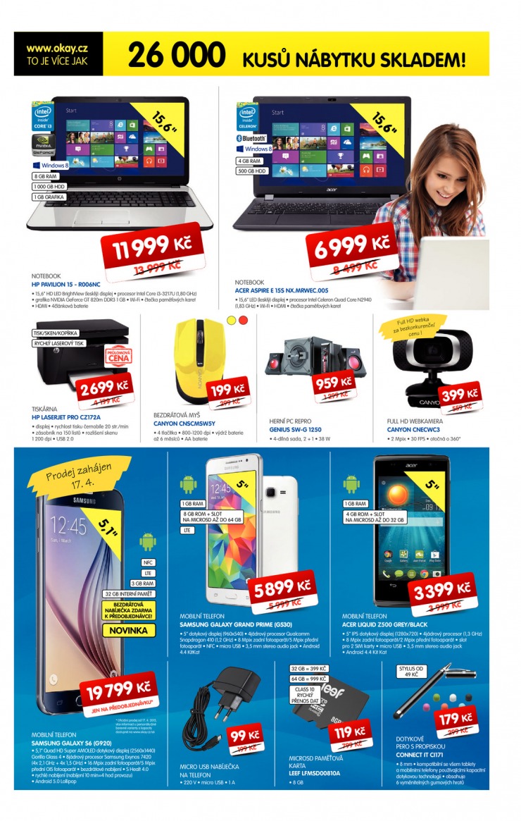 leták Okay Aktuální leták od 15.4.2015 strana 1 leták Okay Aktuální leták od 15.4.2015 strana 1