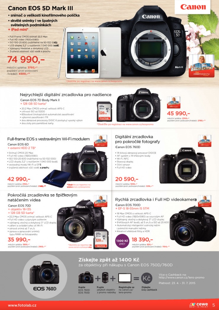 leták Fotolab Akční leták od 1.5.2015 strana 1