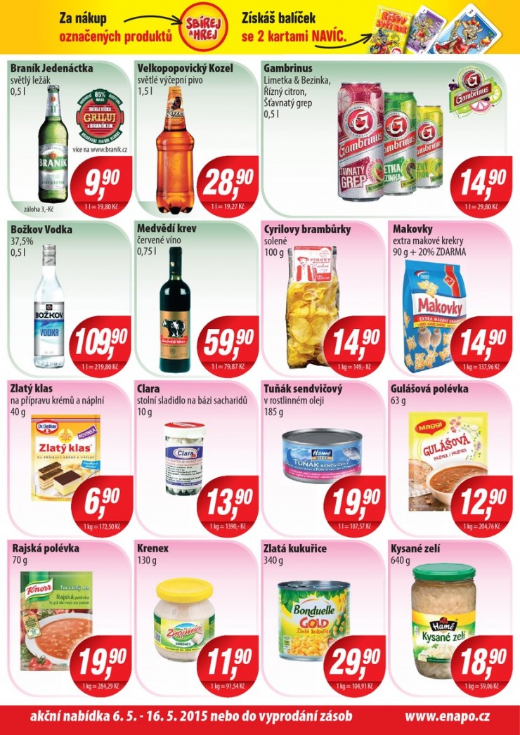 leták Enapo Akční leták od 6.5.2015 strana 1 leták Enapo Akční leták od 6.5.2015 strana 1