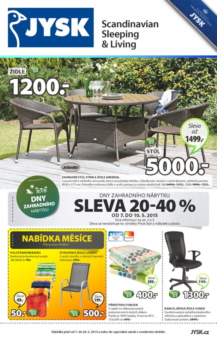 leták Jysk Nabídka týdne od 7.5.2015 strana 1 leták Jysk Nabídka týdne od 7.5.2015 strana 1