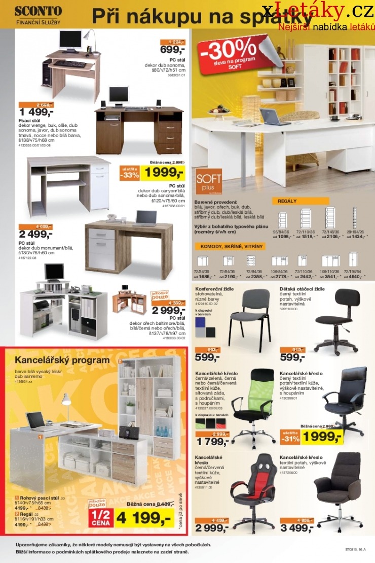 leták Sconto nábytek leták strana 1 leták Sconto nábytek leták strana 1