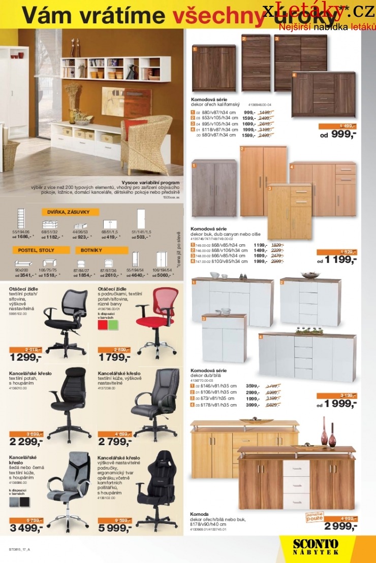 leták Sconto nábytek leták strana 1 leták Sconto nábytek leták strana 1