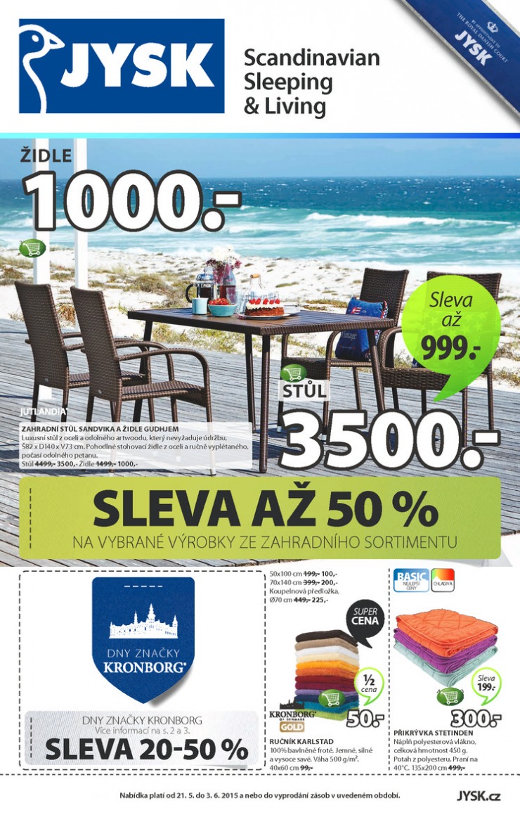 leták Jysk Nabídka týdne od 21.5.2015 strana 1 leták Jysk Nabídka týdne od 21.5.2015 strana 1