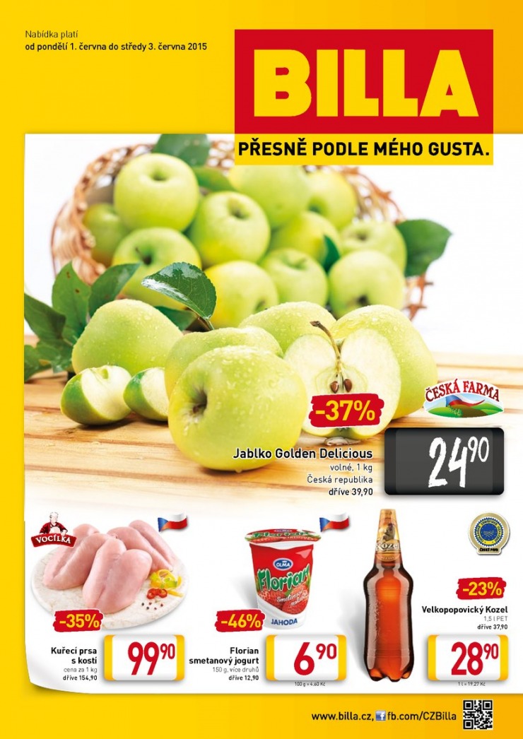 leták Billa speciální od 1.6.2015 strana 1