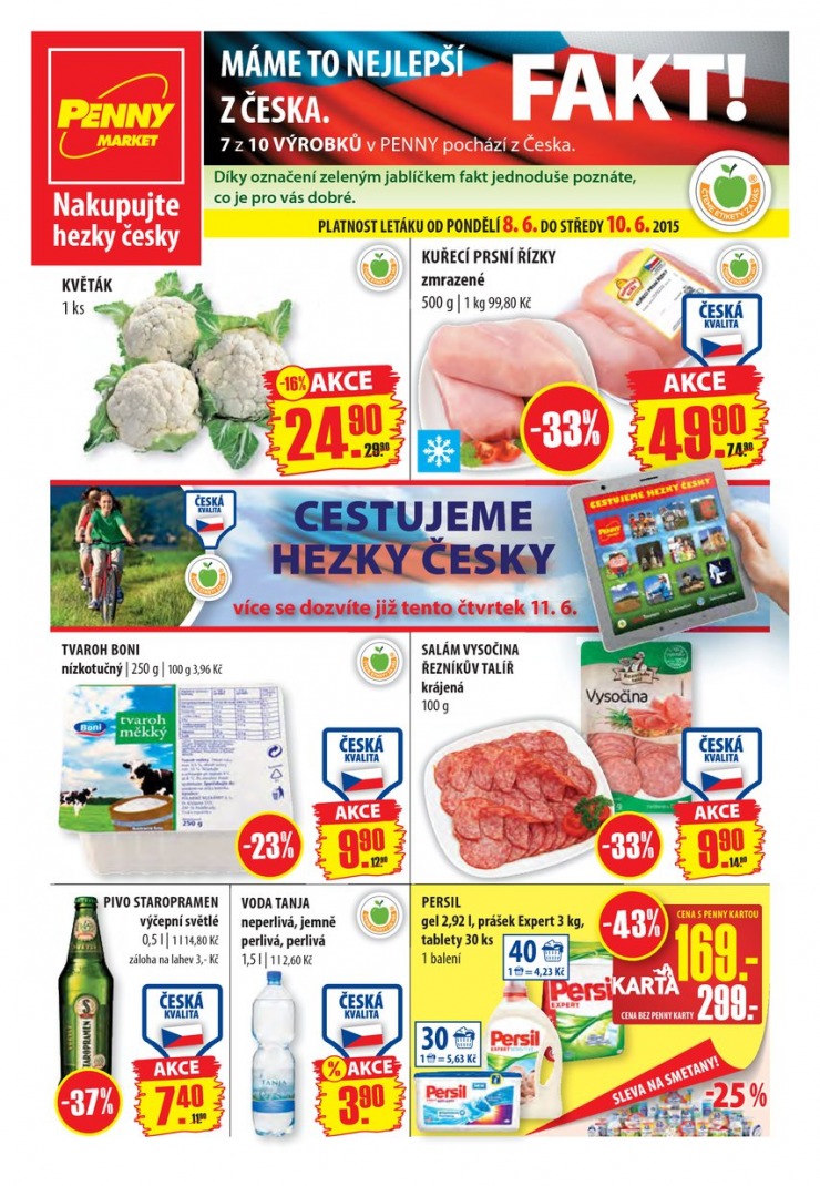 leták Penny Aktuální nabídka od 8.6.2015 strana 1 leták Penny Aktuální nabídka od 8.6.2015 strana 1