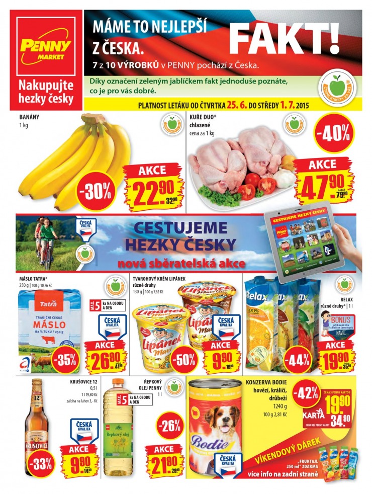 leták Penny Aktuální nabídka od 25.6.2015 strana 1 leták Penny Aktuální nabídka od 25.6.2015 strana 1