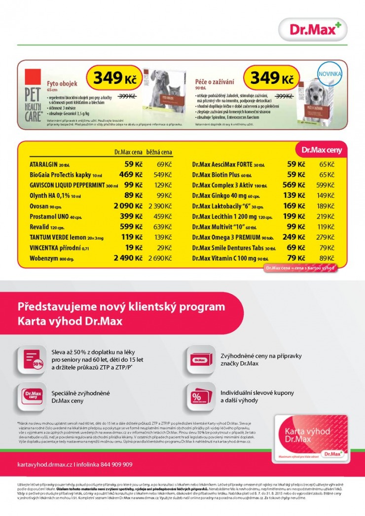 leták Dr. Max lékárna Aktuální leták od 8.7.2015 strana 1 leták Dr. Max lékárna Aktuální leták od 8.7.2015 strana 1