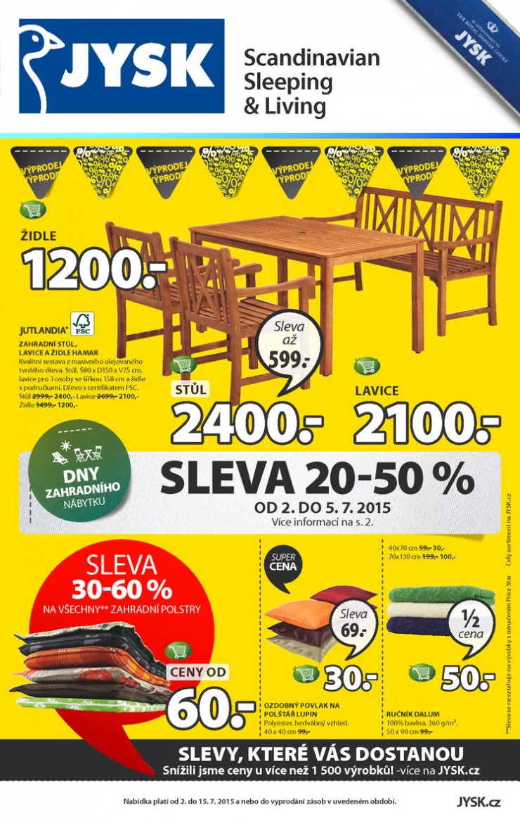 leták Jysk Nabídka týdne od 2.7.2015 strana 1 leták Jysk Nabídka týdne od 2.7.2015 strana 1
