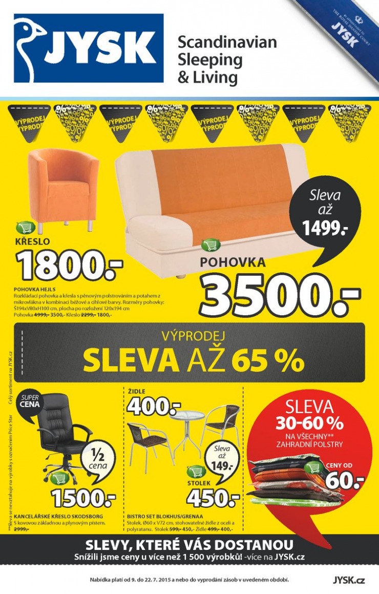 leták Jysk Nabídka týdne od 9.7.2015 strana 1 leták Jysk Nabídka týdne od 9.7.2015 strana 1