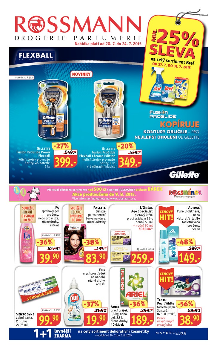 leták Rossmann Leták od 20.7.2015 strana 1 leták Rossmann Leták od 20.7.2015 strana 1