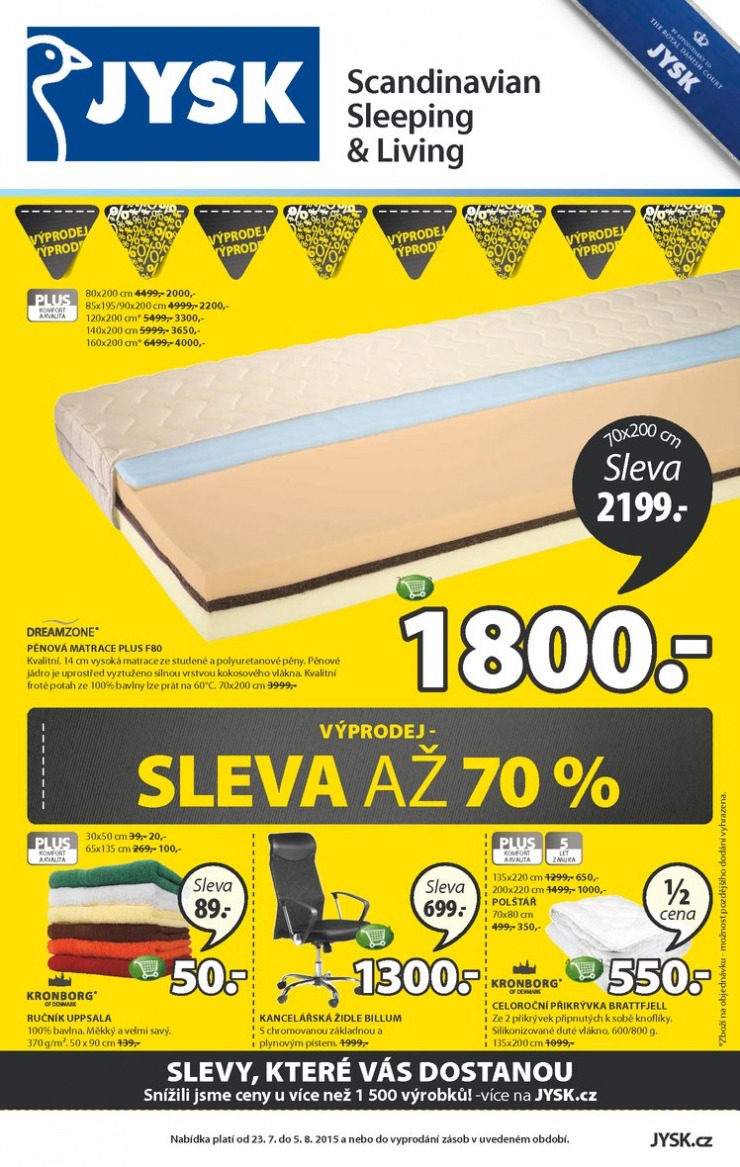 leták Jysk Nabídka týdne od 23.7.2015 strana 1 leták Jysk Nabídka týdne od 23.7.2015 strana 1