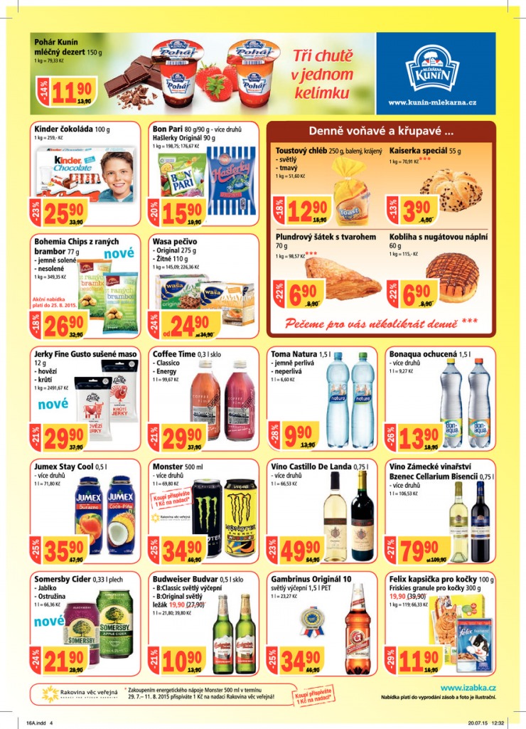 leták Žabka Aktuální od 29.7.2015 strana 1 leták Žabka Aktuální od 29.7.2015 strana 1