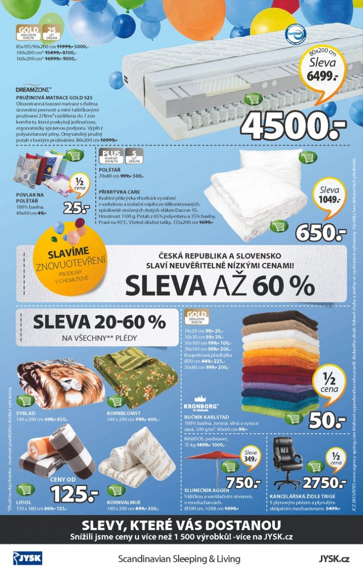 leták Jysk Nabídka týdne od 30.7.2015 strana 1 leták Jysk Nabídka týdne od 30.7.2015 strana 1