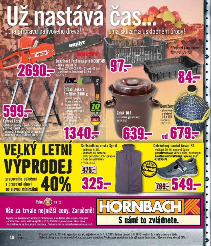 leták Hornbach Aktuální leták od 4.8.2015 strana 1 leták Hornbach Aktuální leták od 4.8.2015 strana 1