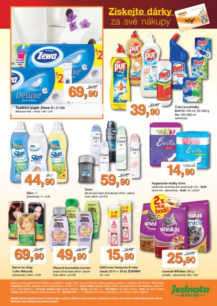 leták COOP Terno od 12.08.2015 strana 1