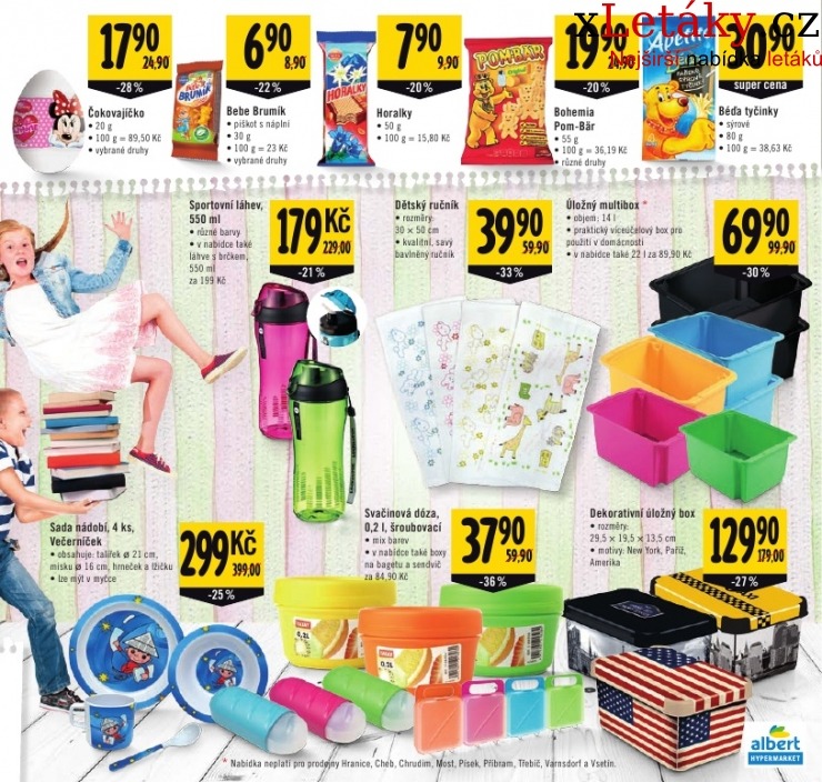 leták Albert Hypermarket - Plnou parou do lavice leták strana 1