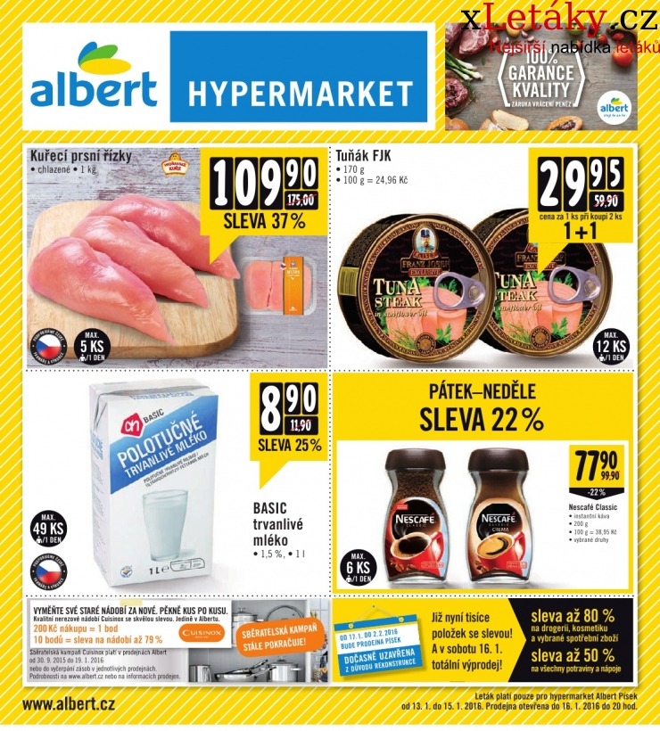 leták Albert Hypermarket leták strana 1 leták Albert Hypermarket leták strana 1